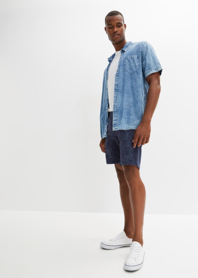 Long-Shorts mit Paisley-Druck, Loose Fit