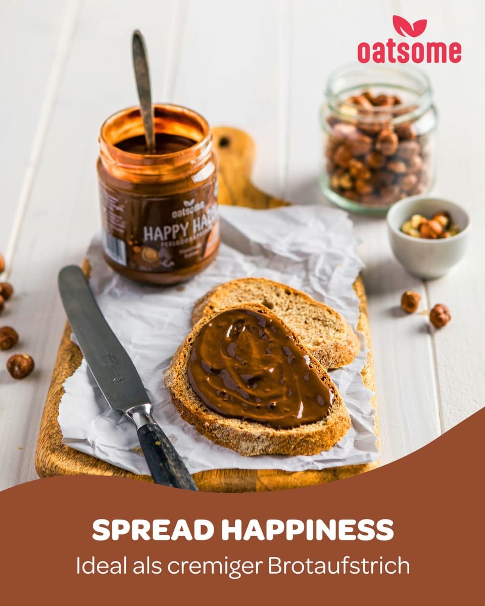 Haselnussmus, \Happy Hazel\ Feelgood Spreads, Haselnuss Kakao, 200 g