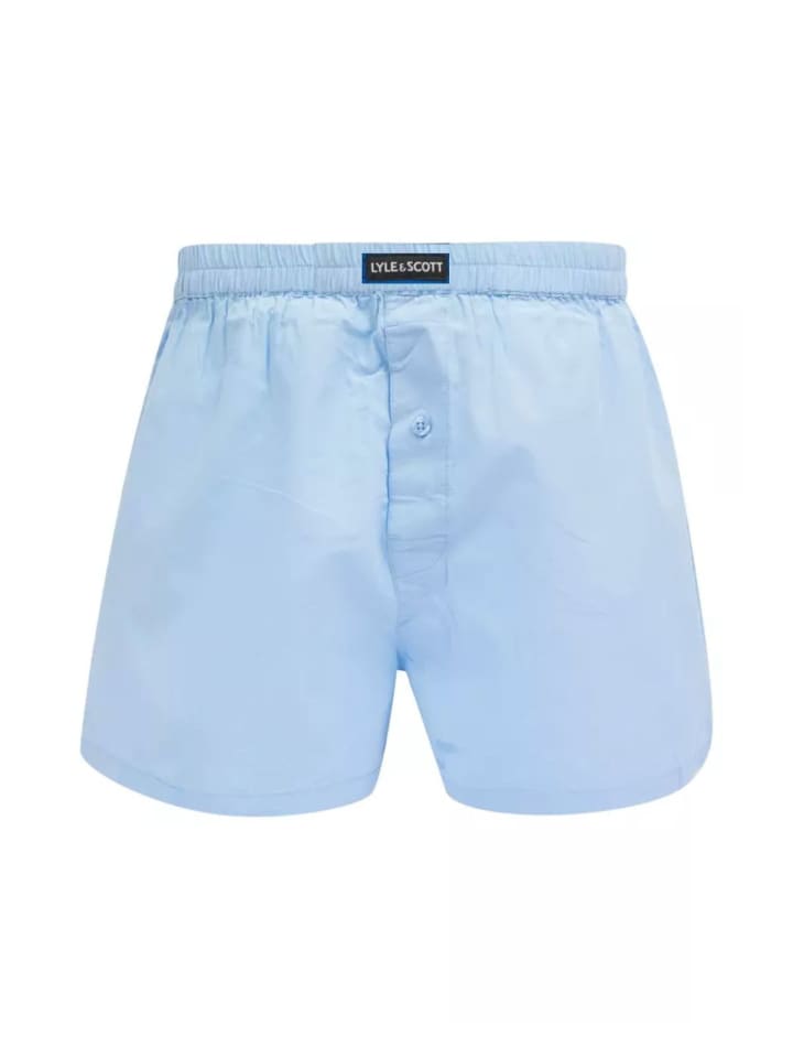 Lyle & Scott Boxer 3-Er Set in Hellblau/Leuchtend Blau günstig kaufen
