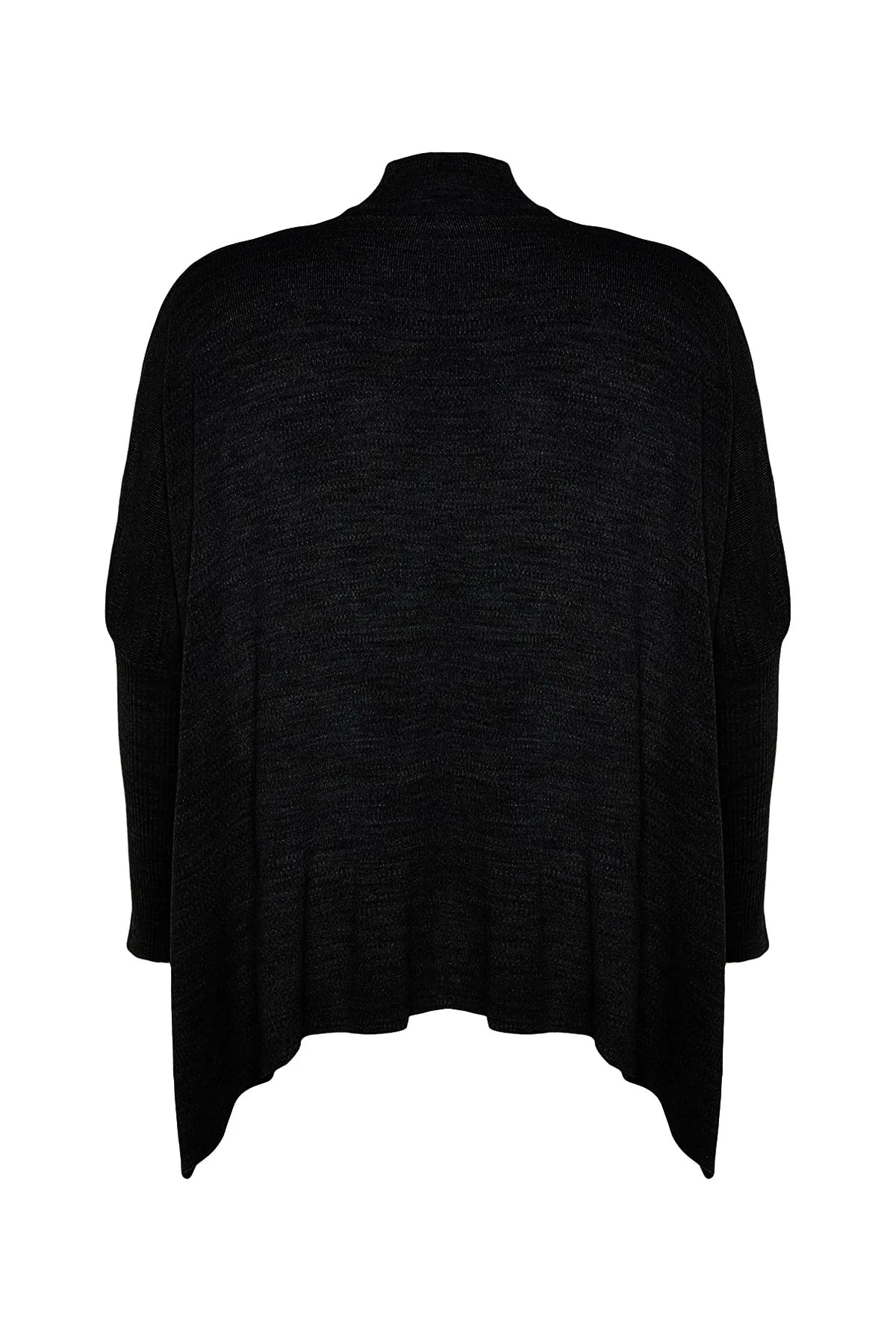 Trendyol Curve  Schwarzer, geschlitzter, detaillierter Strickpullover