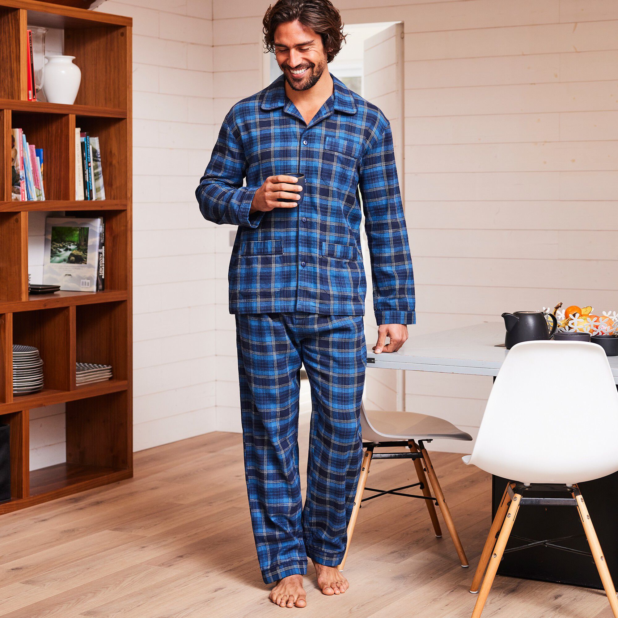 Pyjama carreaux en pilou