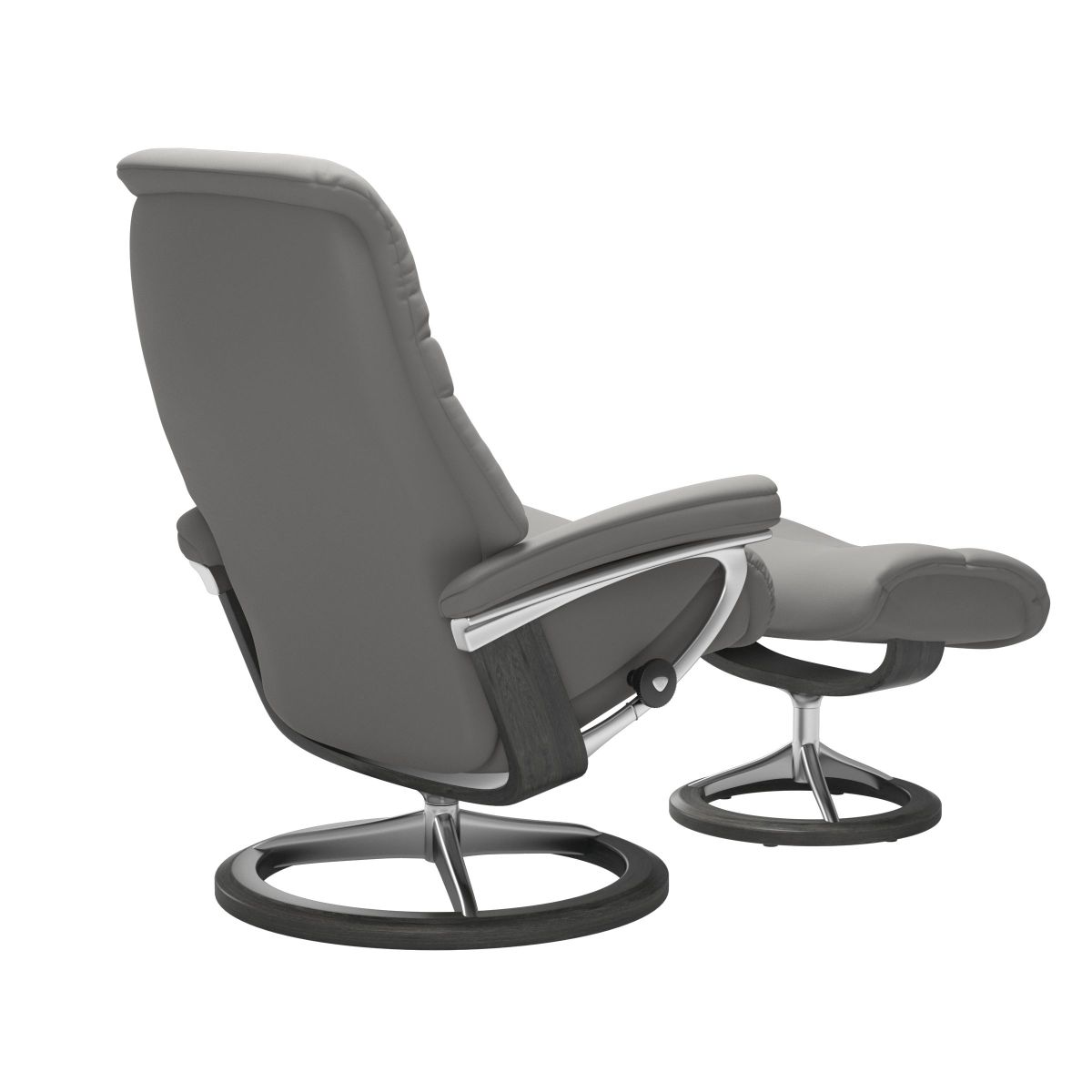 Stressless Sessel Sunrise Signature mit Hocker Grau