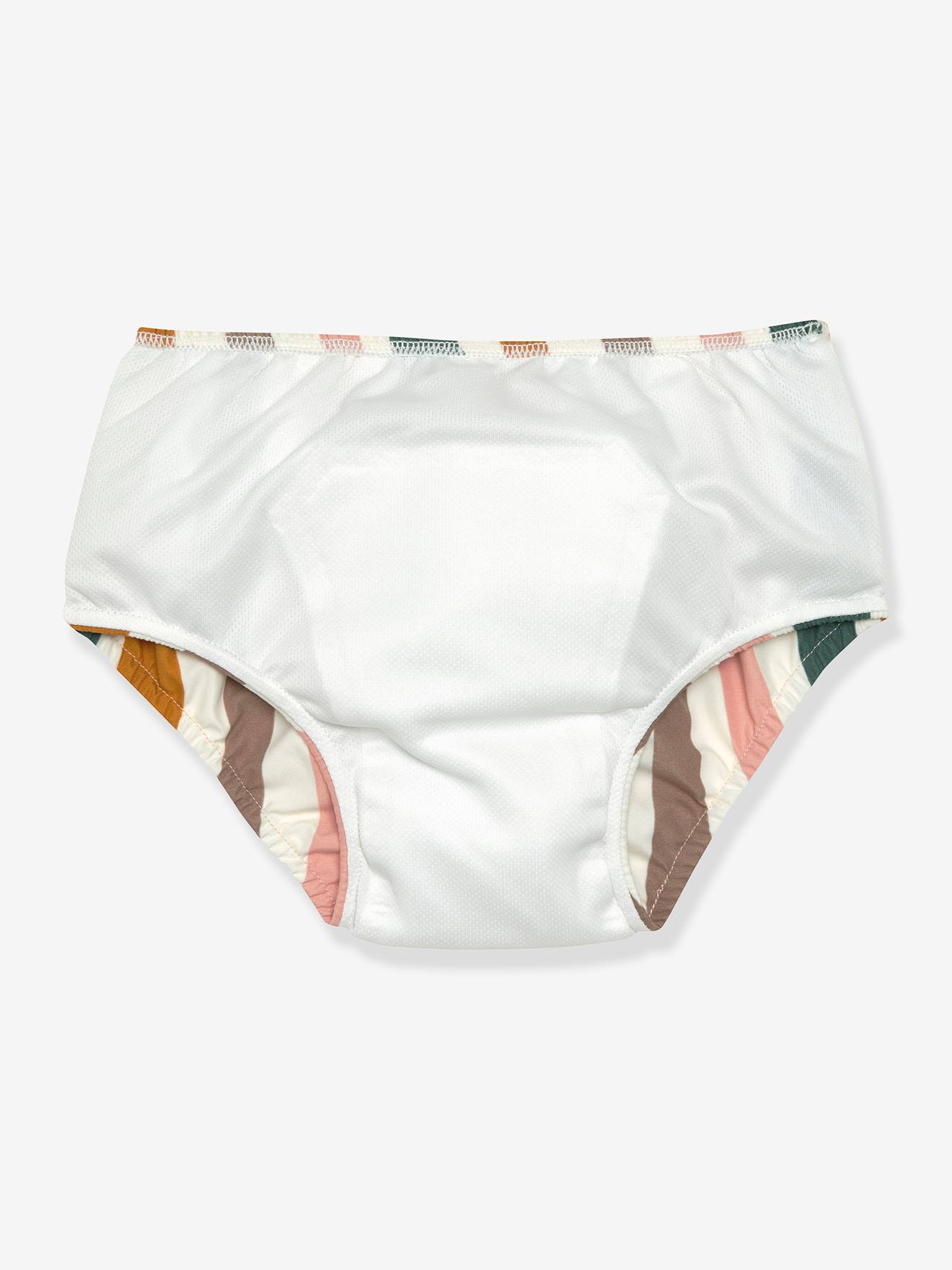 Lässig Baby Windelbadehose LÄSSIG - weiß bedruckt