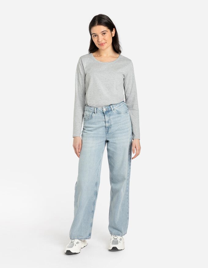 Jeans - Bleached-Denim