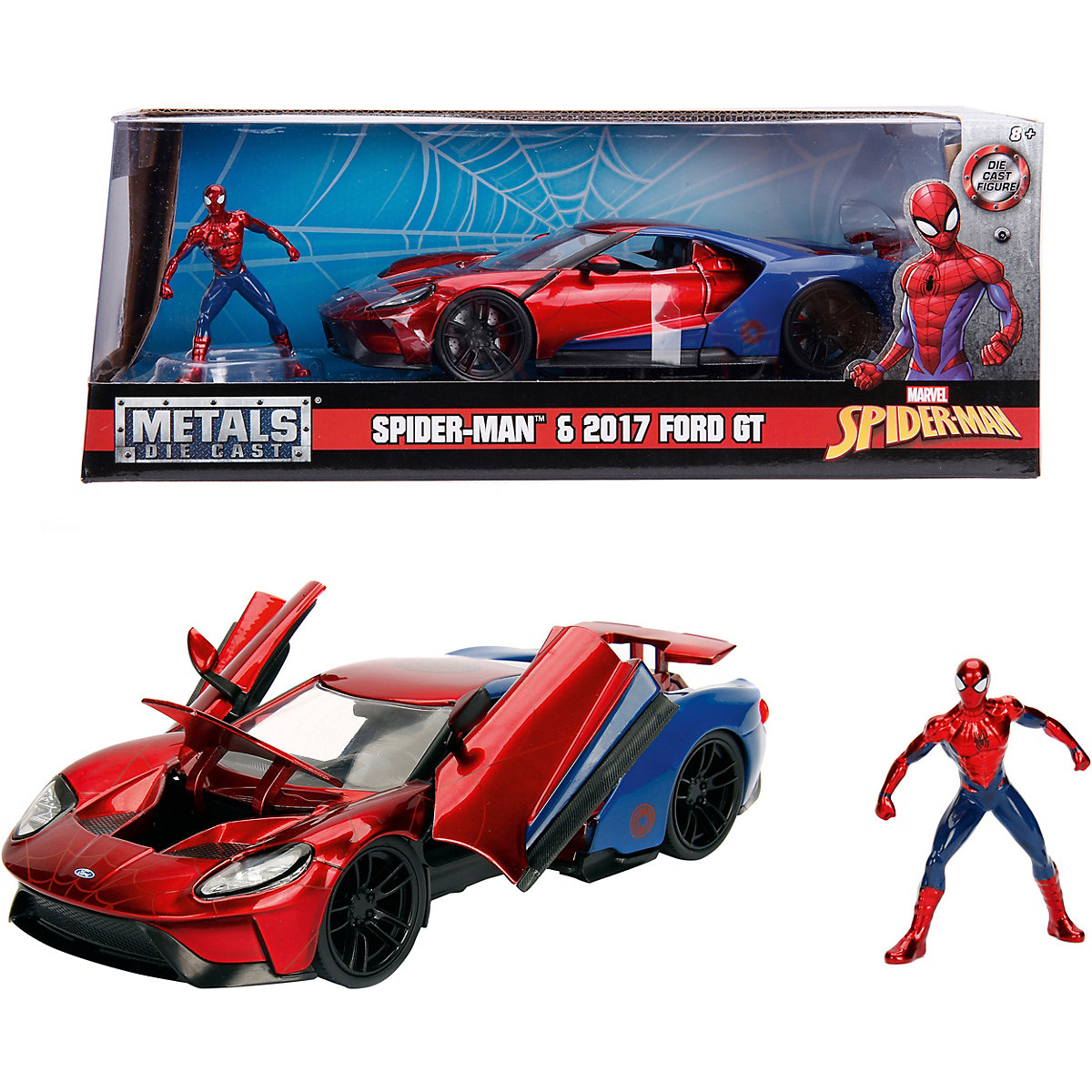 Marvel Spiderman 2017 Ford GT 1:24