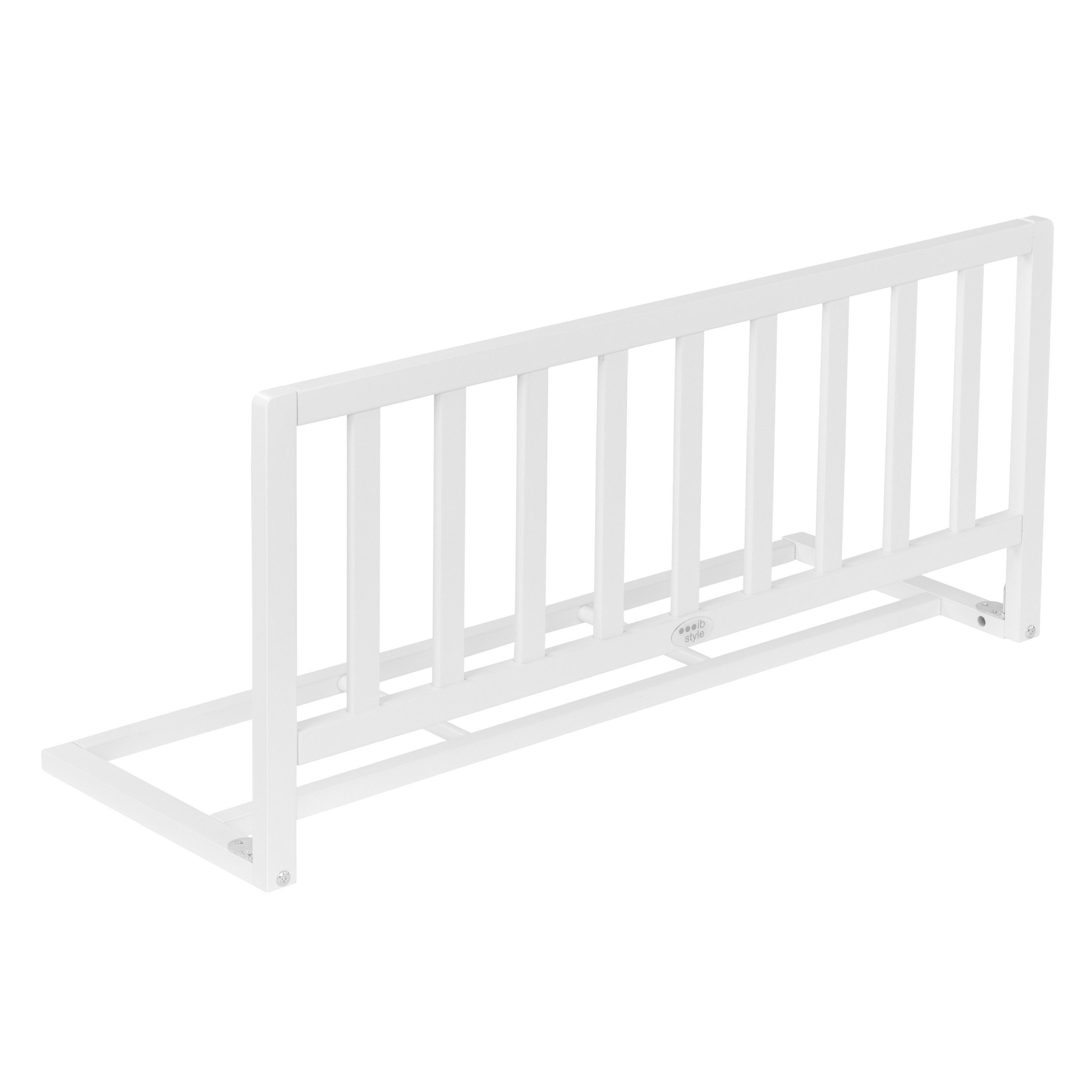ib style Bettschutzgitter Bettgitter Tamo 90cm weiß, Bettschutzgitter - Rausfallschutz - Holzgitter