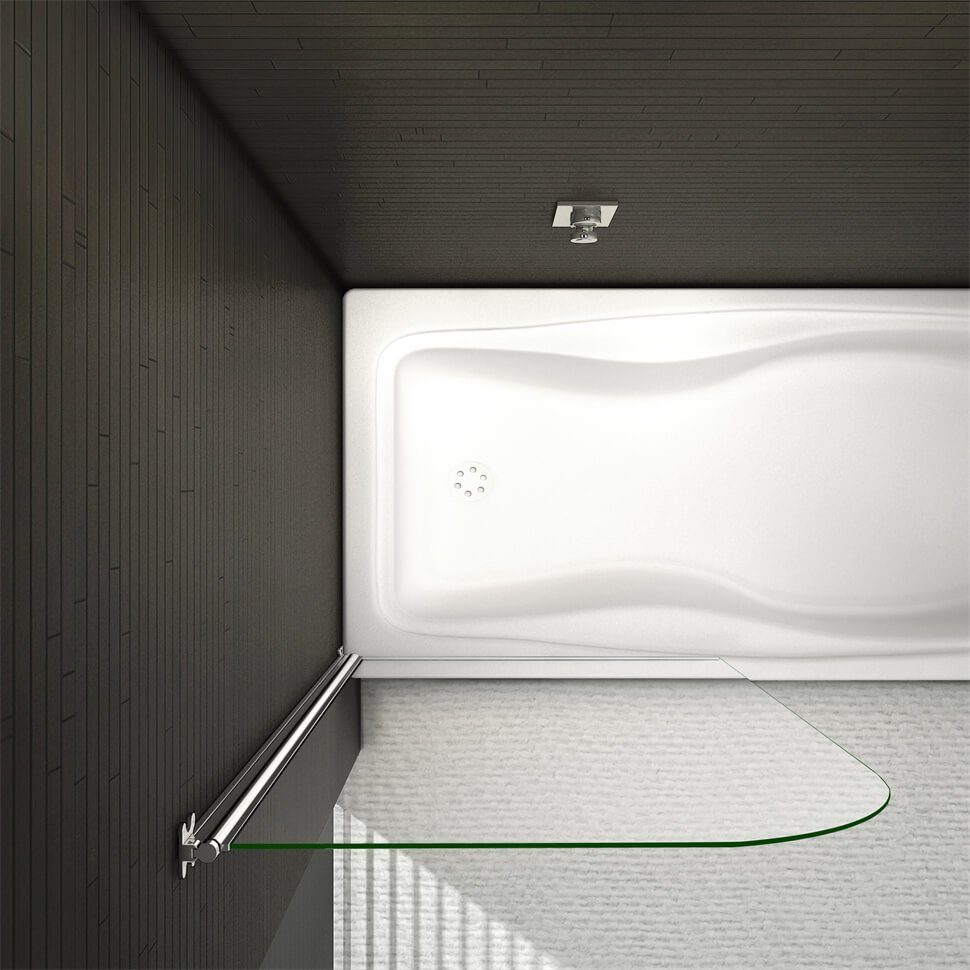 duschspa Badewannenaufsatz 5mm Badewannenaufsatz Drehwand auf Badewanne Duschabtrennung, Einscheibensicherheitsglas, Sicherheitsglas, (Set), Breite 80cm, Höhe 140cm, Glas