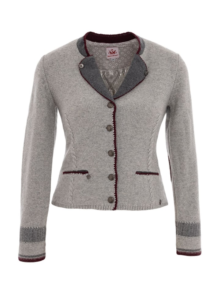Spieth & Wensky Strickjacke BLANDA in grau günstig kaufen
