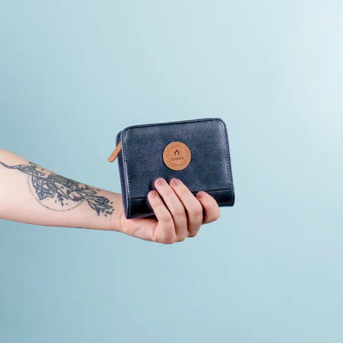 Larissa Medium Wallet, Navy Blue