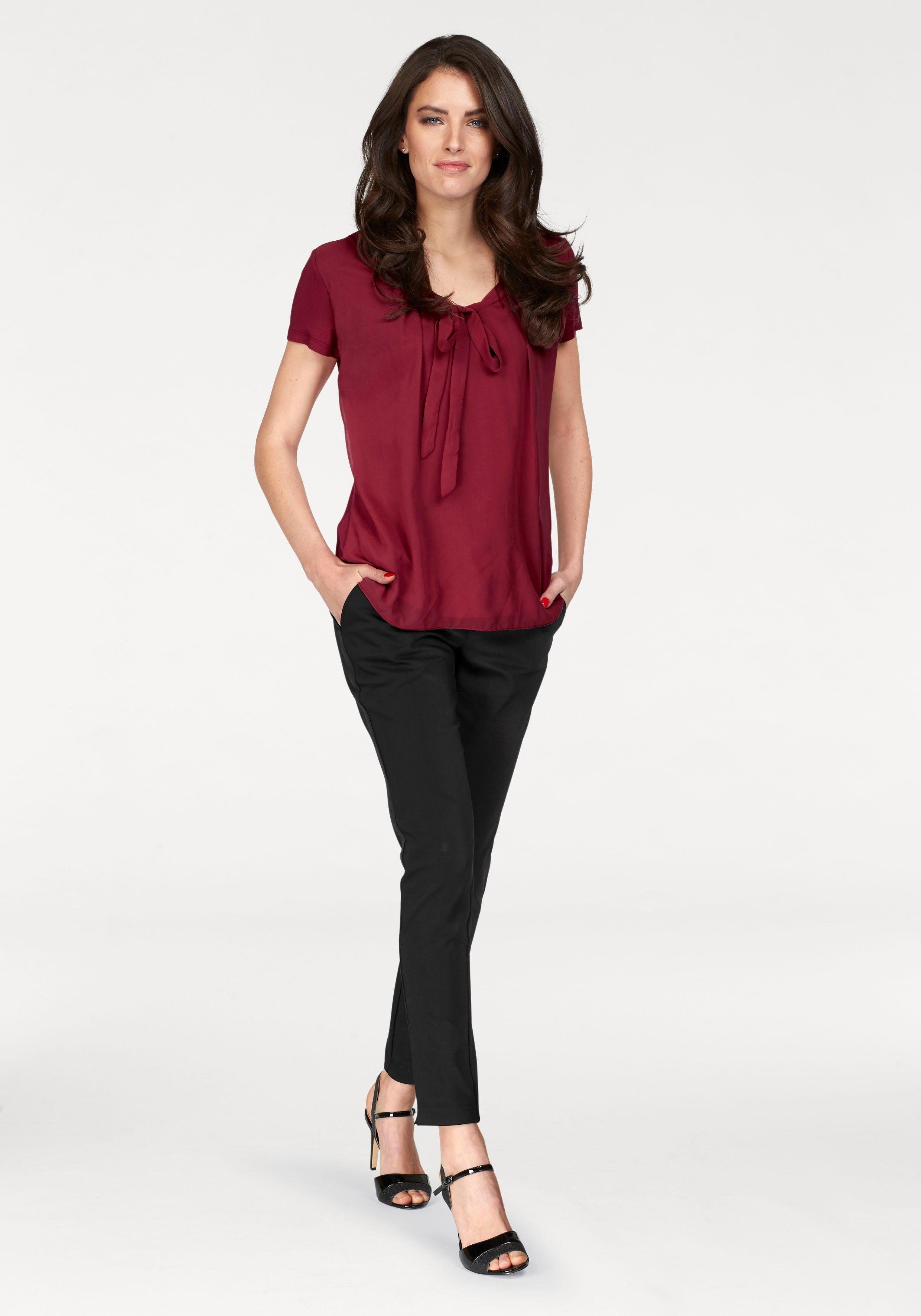 Aniston SELECTED Shirtbluse mit gedoppeltem Vorderteil