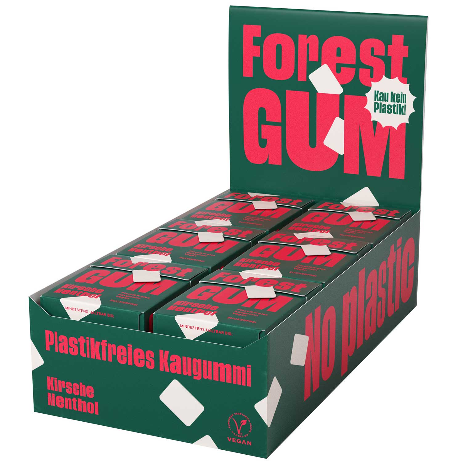 Forest Gum Kirsche Menthol 20g