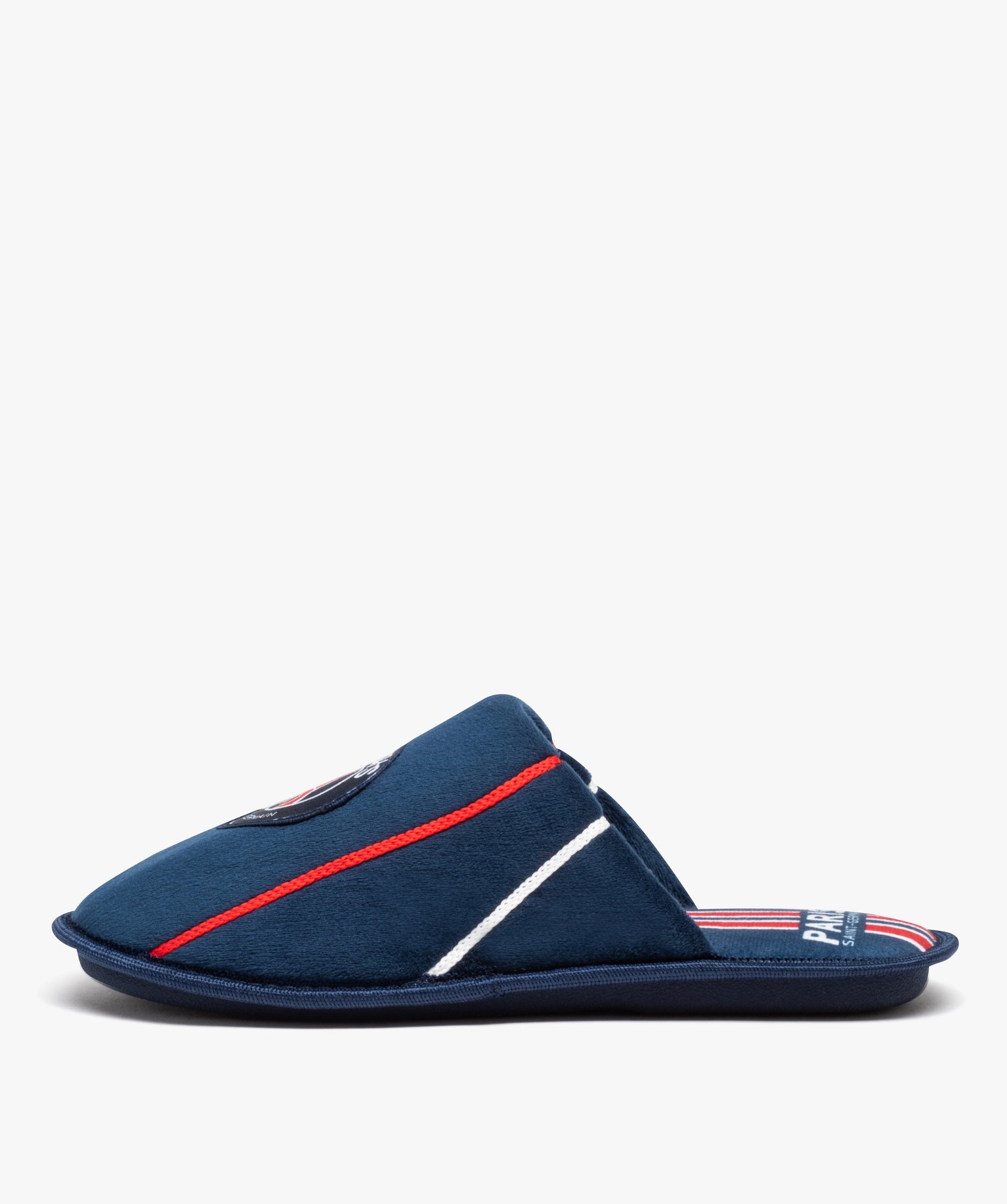 Chaussons homme en velours imprimés foot - Paris Saint Germain bleu | GEMO