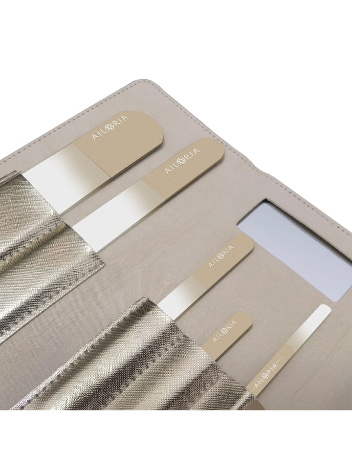 Ailoria CONTOUR LUXE Glas-Nagelfeilenset in gold günstig kaufen onesize