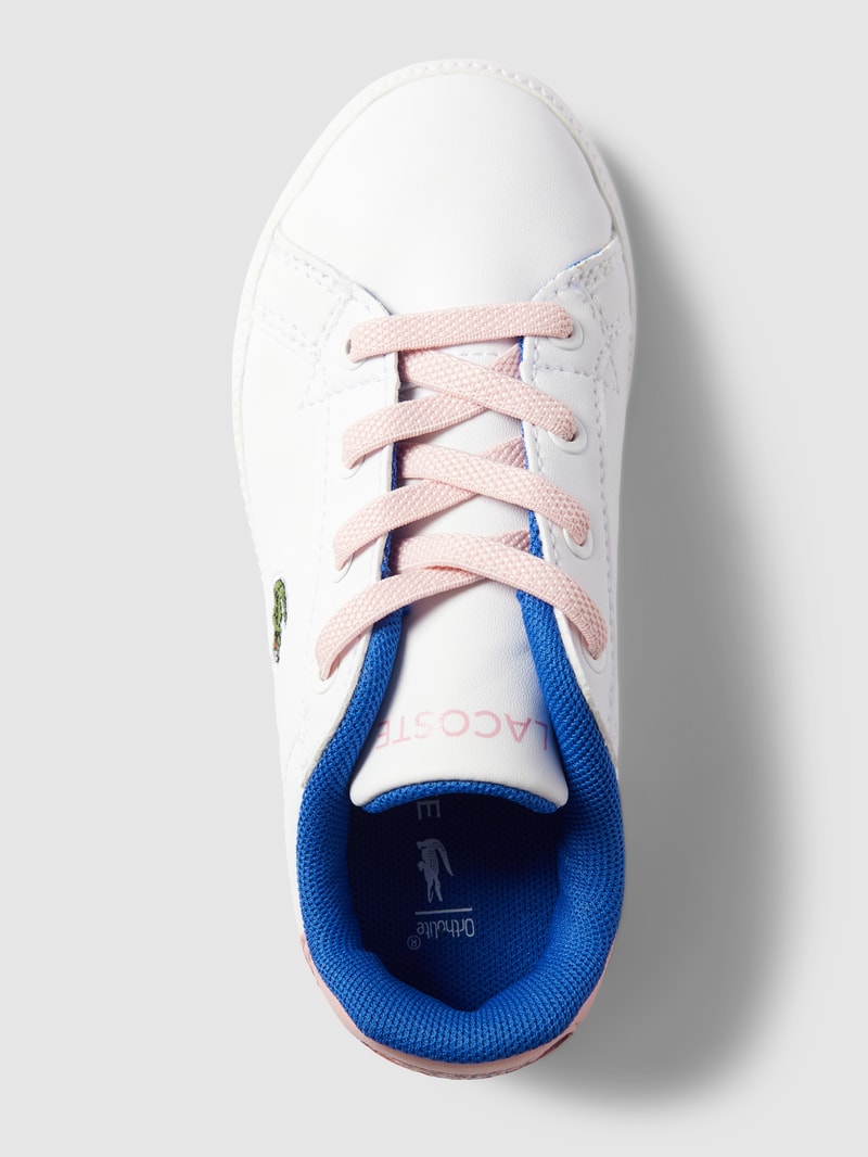 Sneaker mit Logo-Stickerei in weiß