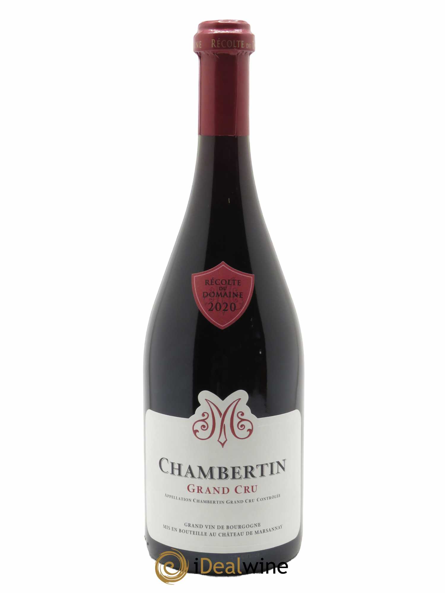 Chambertin Grand Cru Château de Marsannay  2020 - Lot de 1 Bouteille