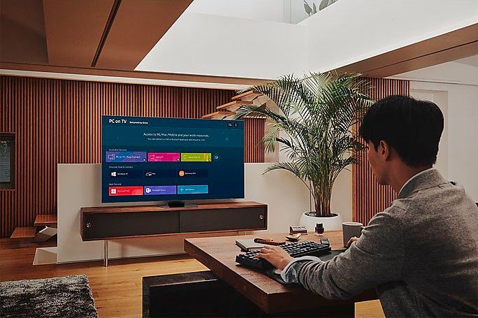 Samsung GQ85QN85BAT QLED-Fernseher (214 cm/85 Zoll, 4K Ultra HD, Smart-TV, Quantum Matrix Technologie mit Neo Quantum 4K,HDR 1500,Supreme UHD)
