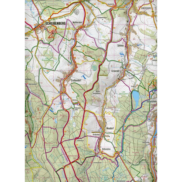 Wanderkarte Tschechien Krusne hory - Chomutovsko 1 : 40 000 - Wanderkarte