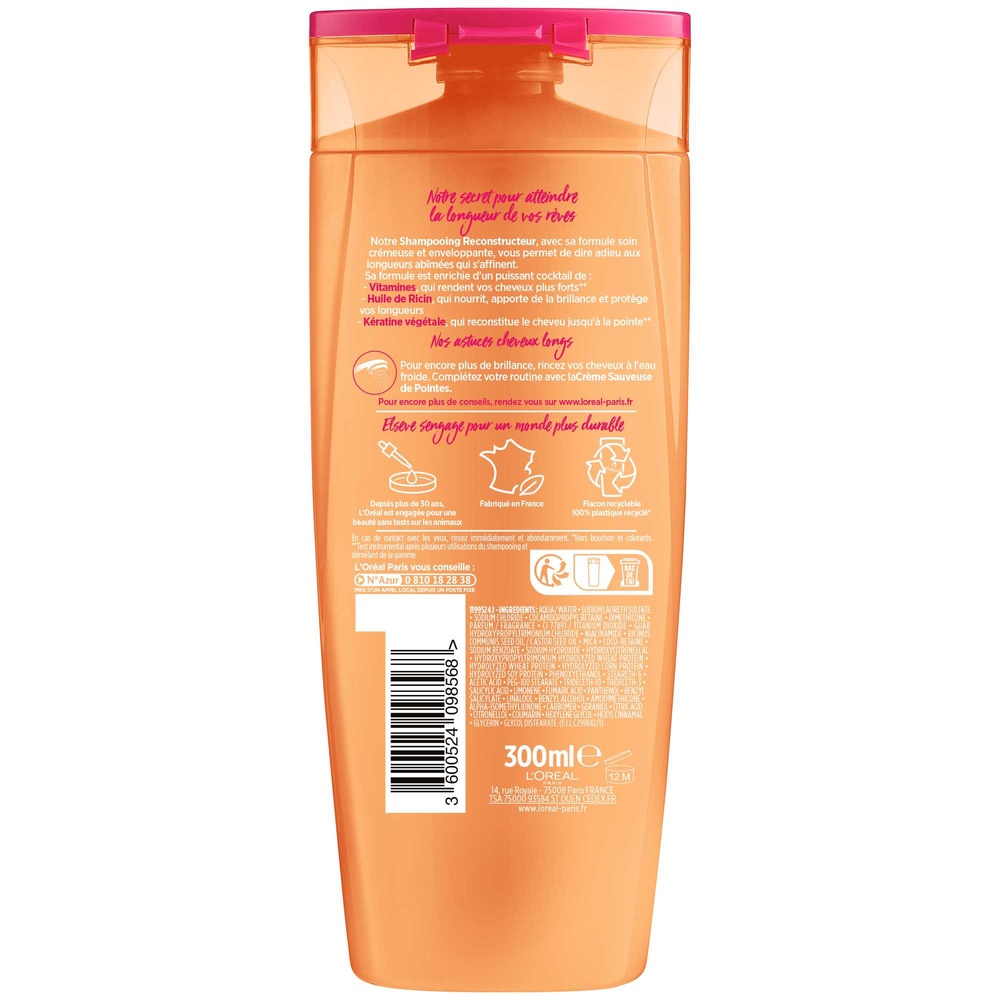 L'Oréal Paris Elseve Dream Long Shampooing 300ml Shampoing cheveux normaux