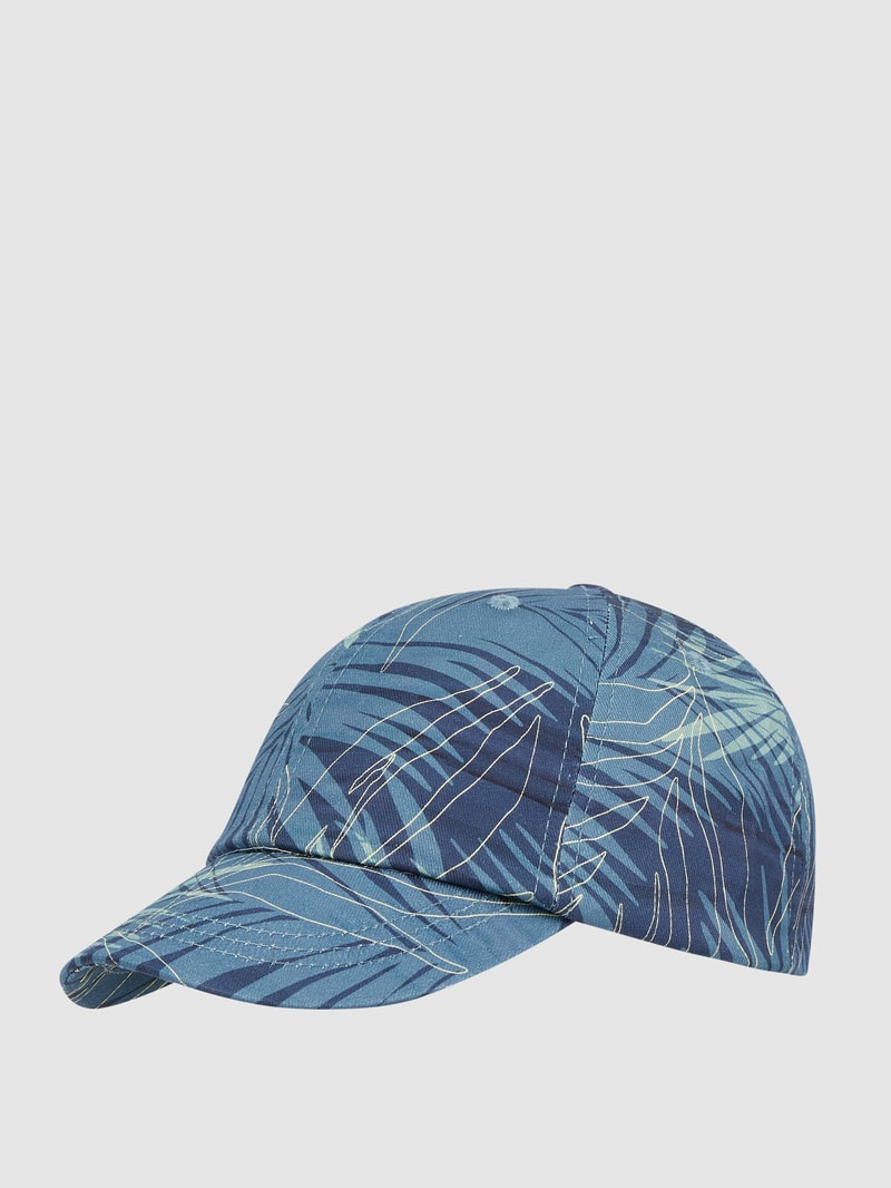 Cap mit Allover-Muster in marineblau