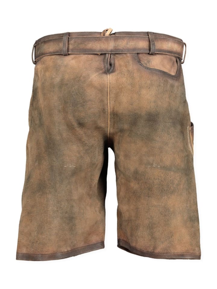 KRÜGER Lederhose in Braun günstig kaufen