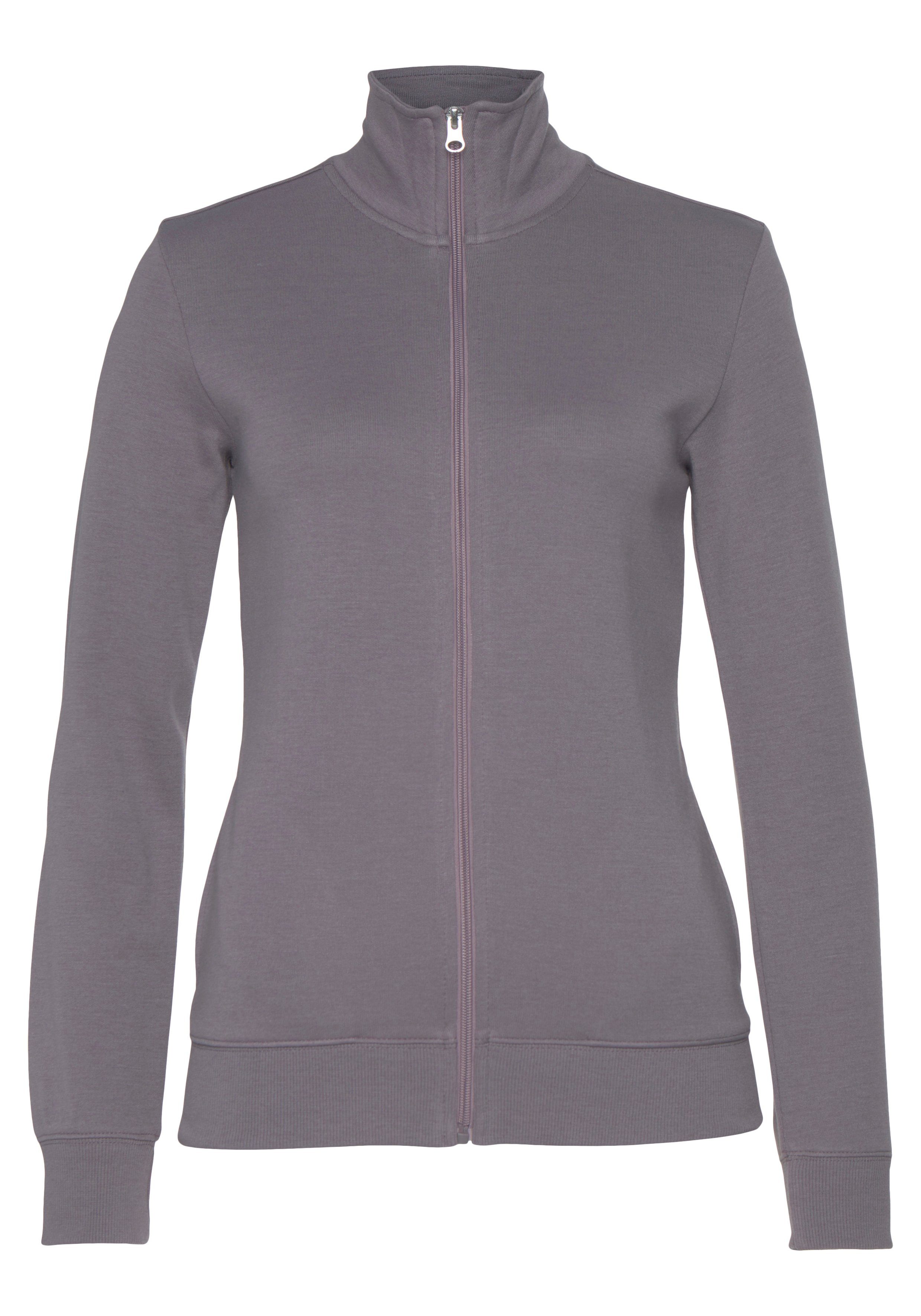 Bench. Loungewear Sweatjacke (1-tlg) mit bestickten Stehkragen, Loungeanzug