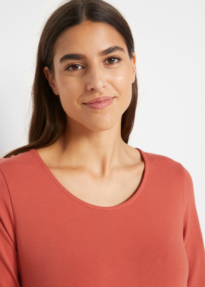 Longshirt mit Bio-Baumwolle (2er Pack)