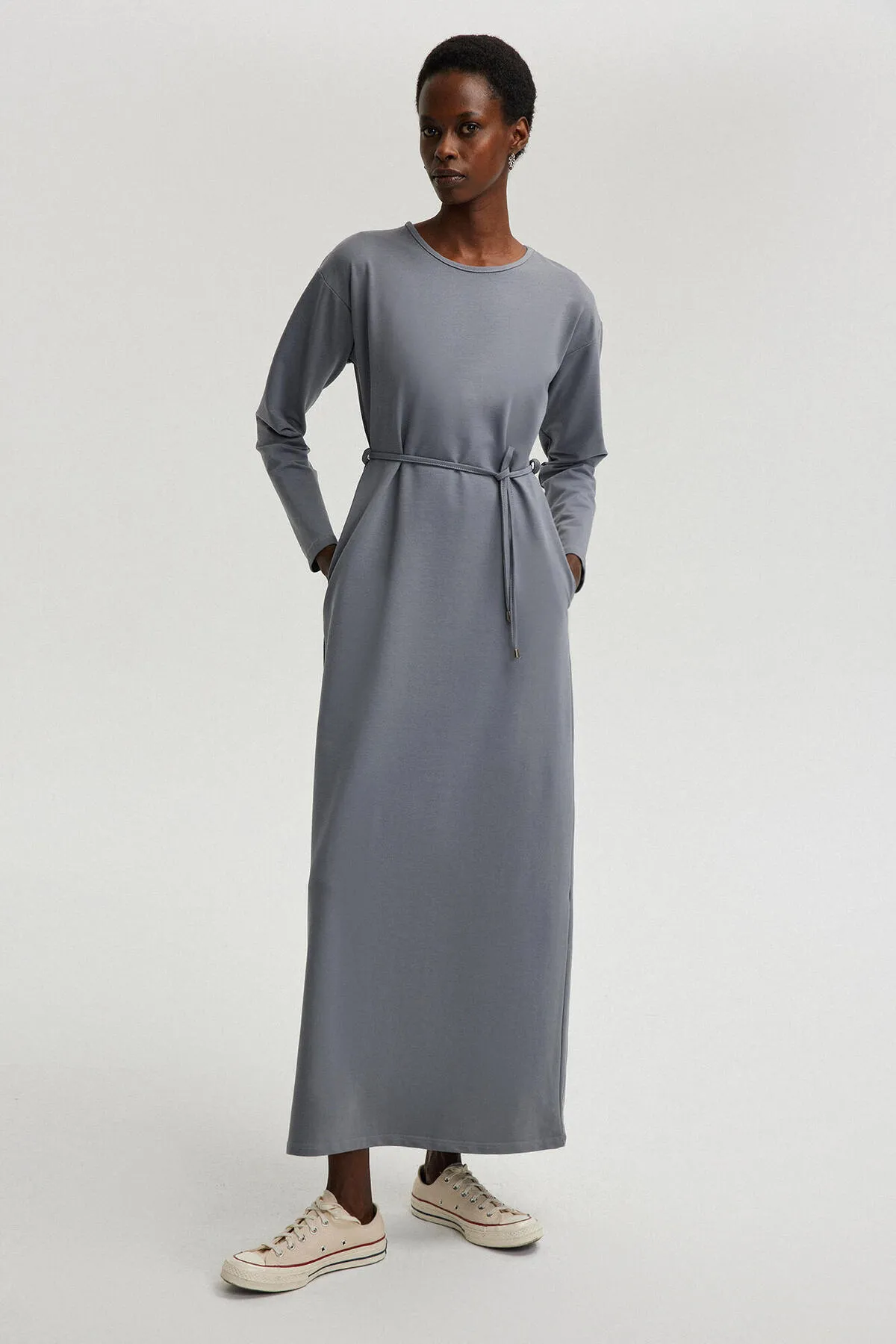Touché Privé  Kleid - Grau - A-Linie