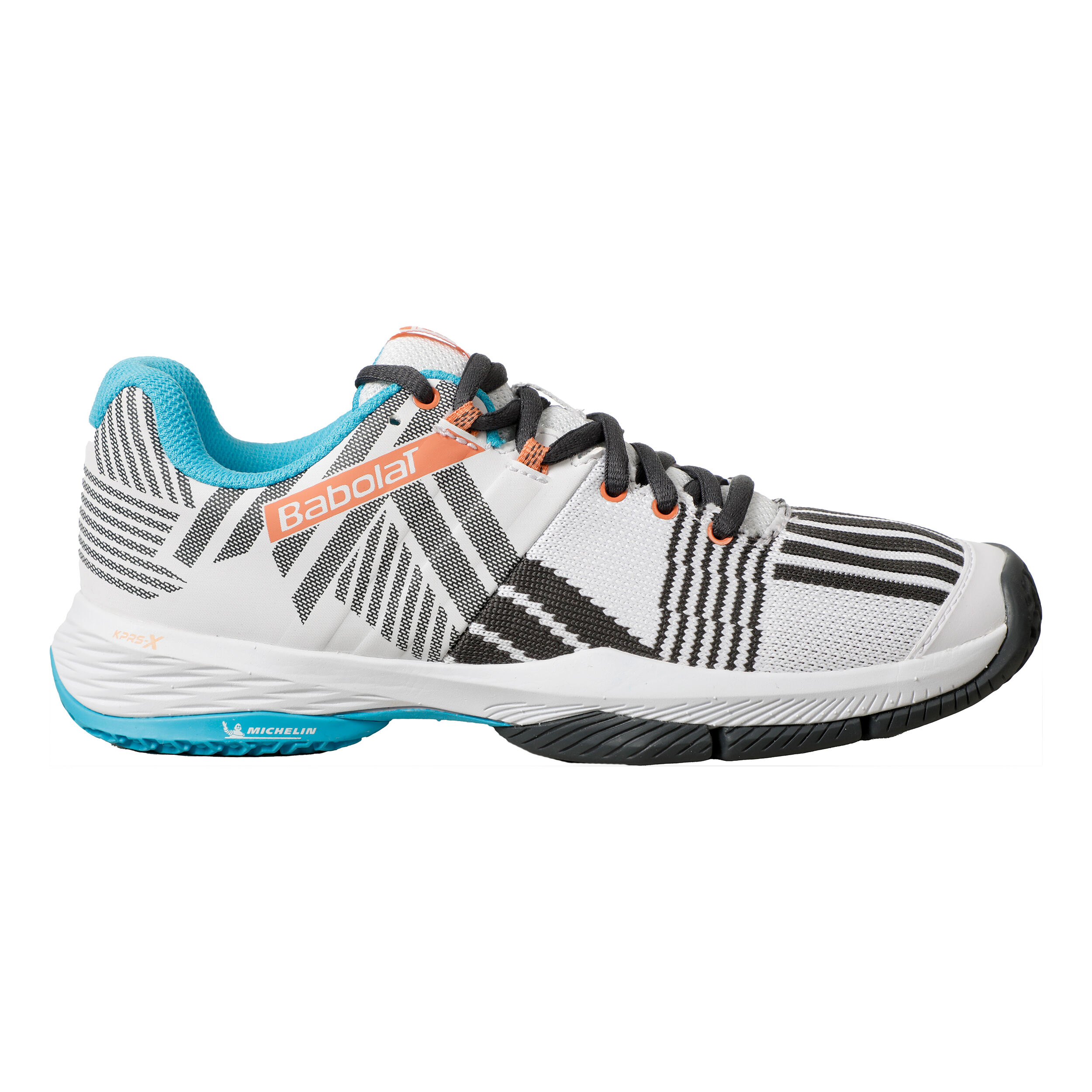Padelschuh Damen - Weiß, Schwarz