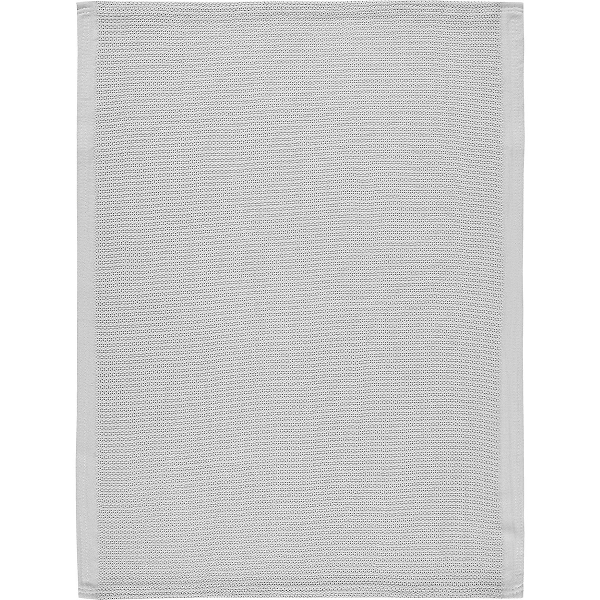 Strickdecke Piqué grau