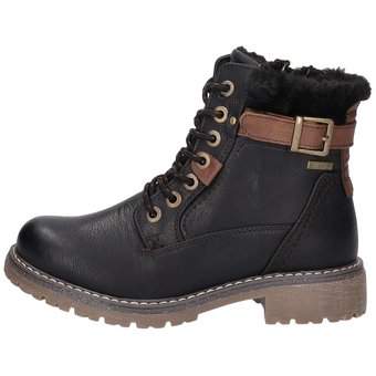 Puccetti Schnür Boots in schwarz