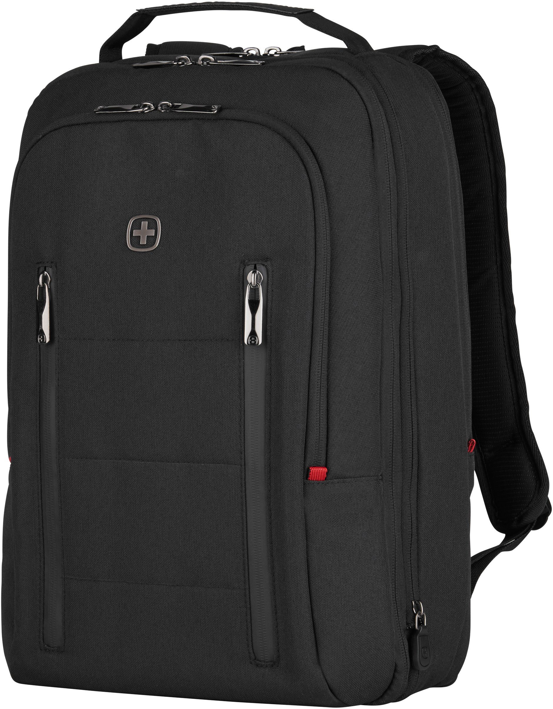 Wenger Laptoprucksack City Traveler, schwarz, für Laptops bis 16 Zoll