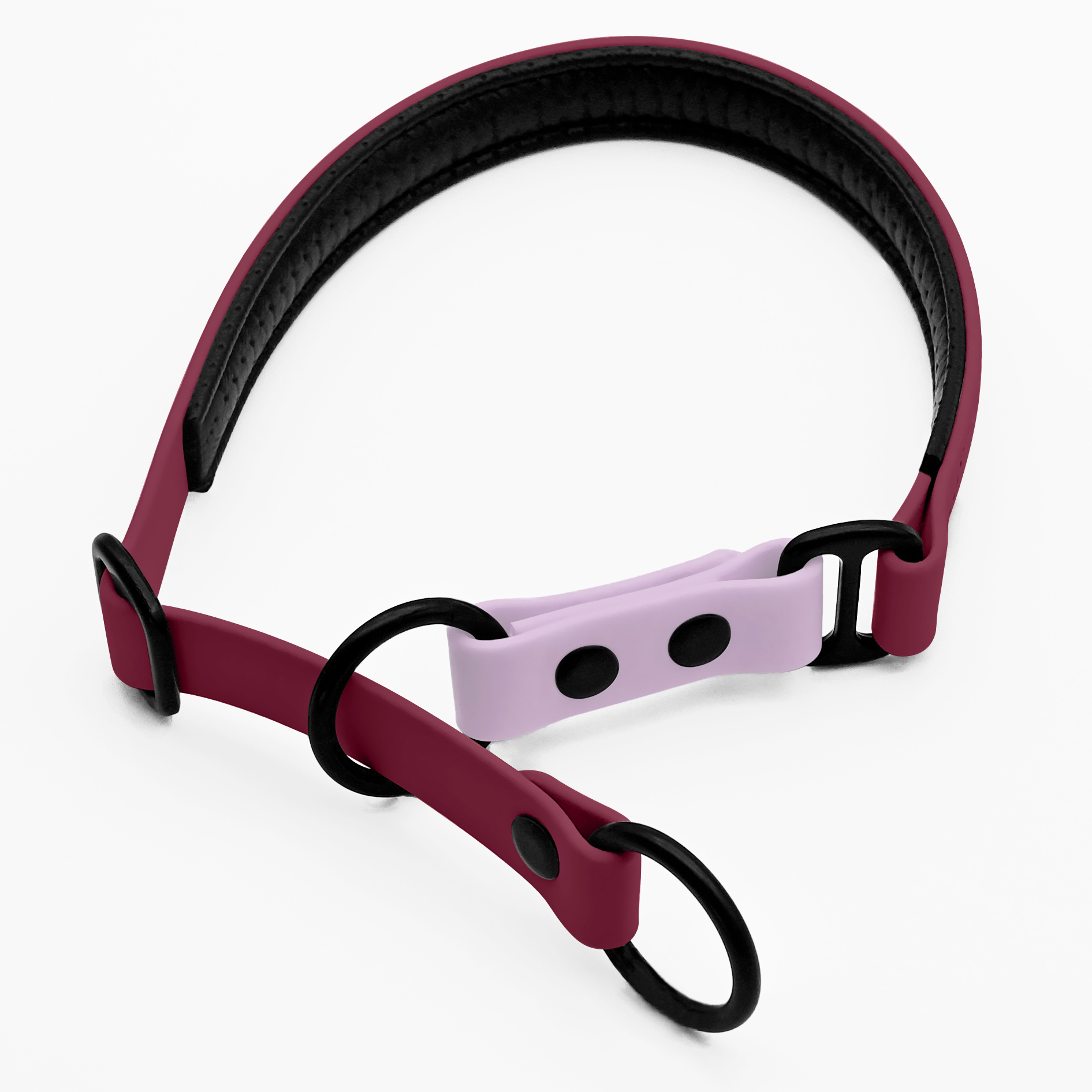 THE DOG IDEA Hundehalsbänder THE DOG IDEA Zugstopp Halsband Bordeaux M