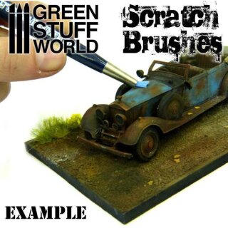 Scratching-Pinsel Set