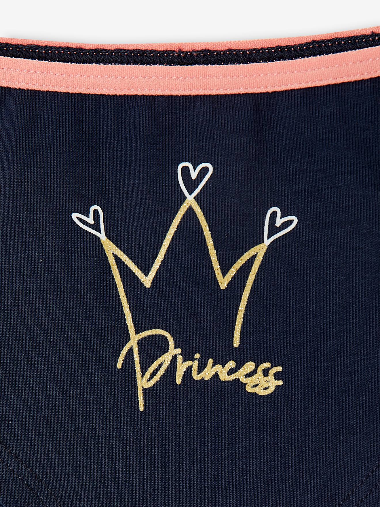 Lot de 5 shorties licorne fille bouton de rose imprime