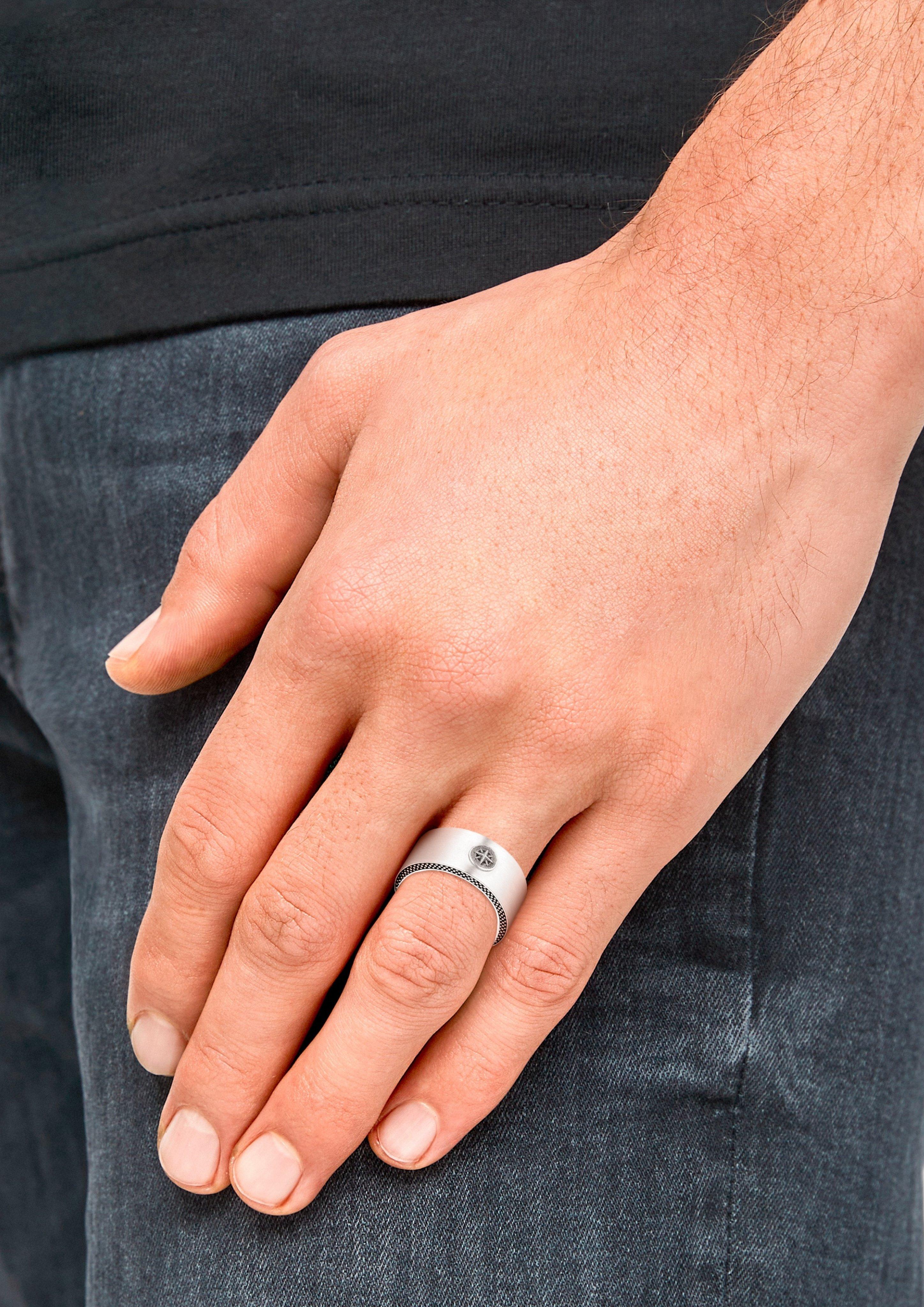 Breiter Ring mit Kompass-Detail  6009610-92B0