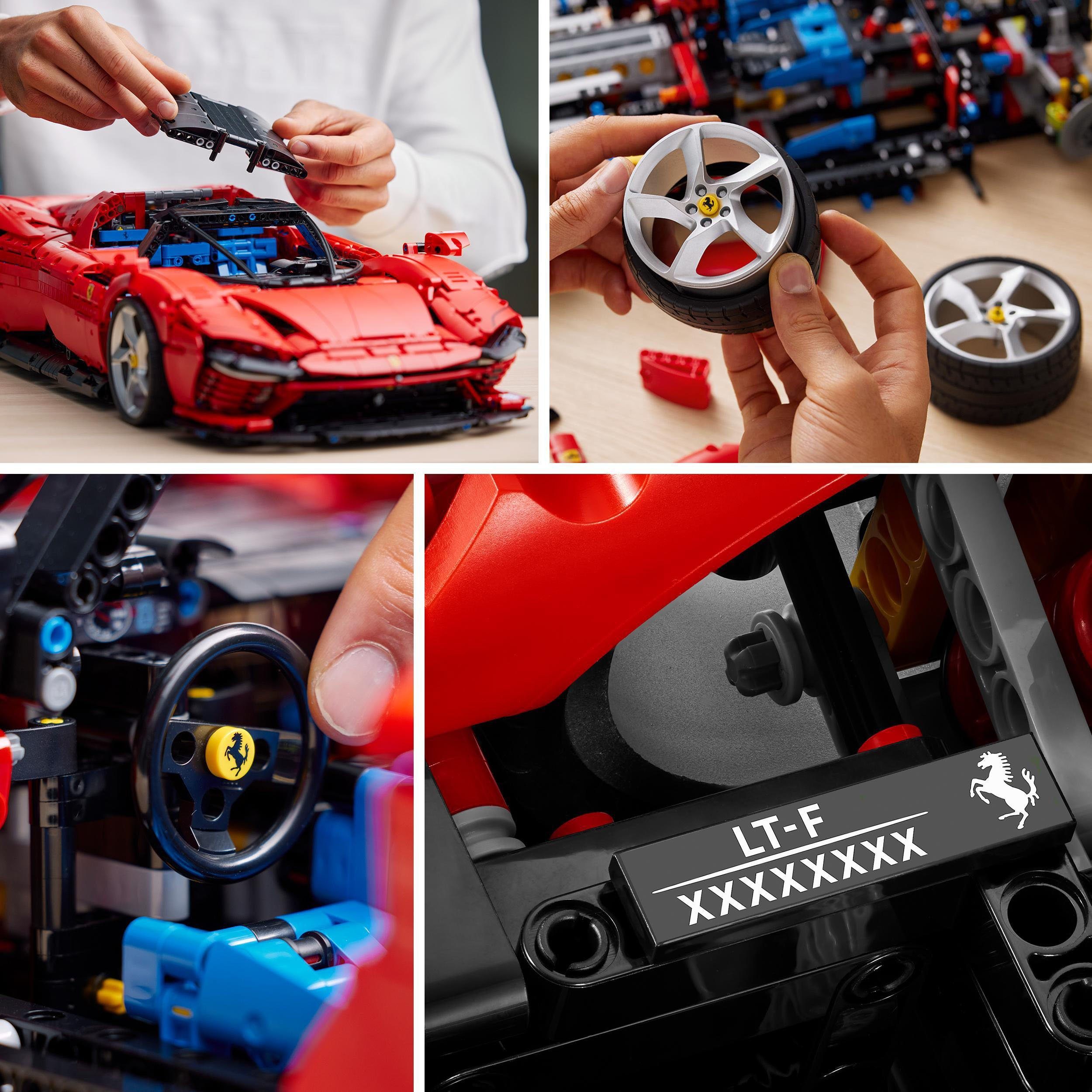 LEGO® Konstruktionsspielsteine Ferrari Daytona SP3 (42143), LEGO® Technic, (3778 St), Made in Europe