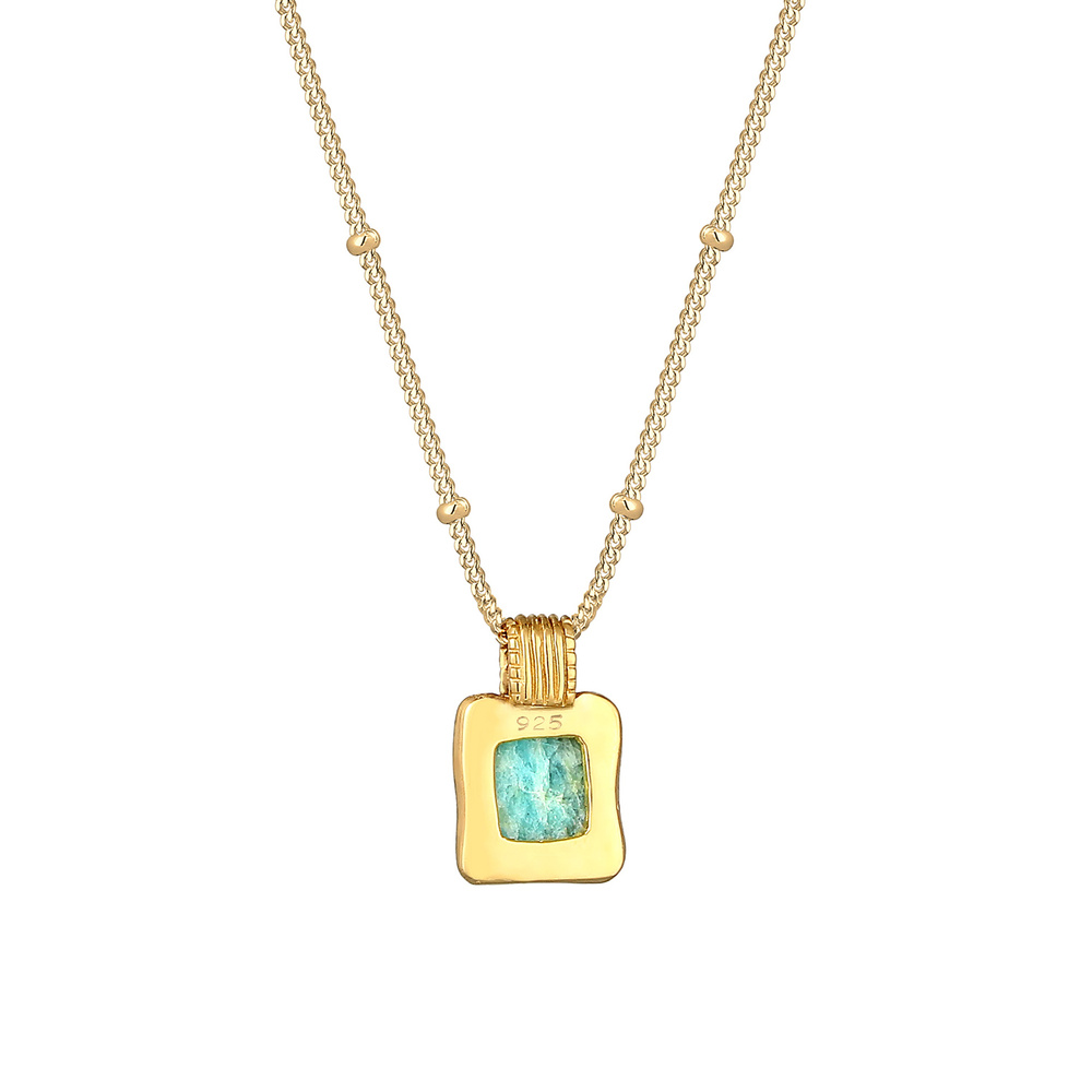 Elli PREMIUM Elli PREMIUM Collier Gemme Pendentif Filigrane avec Cristal d'Amazonite Collier F collier