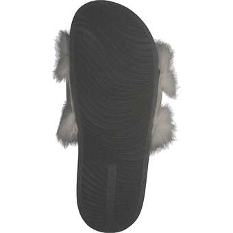 Verbenas Bali Fur Hebilla Pantolette in beige