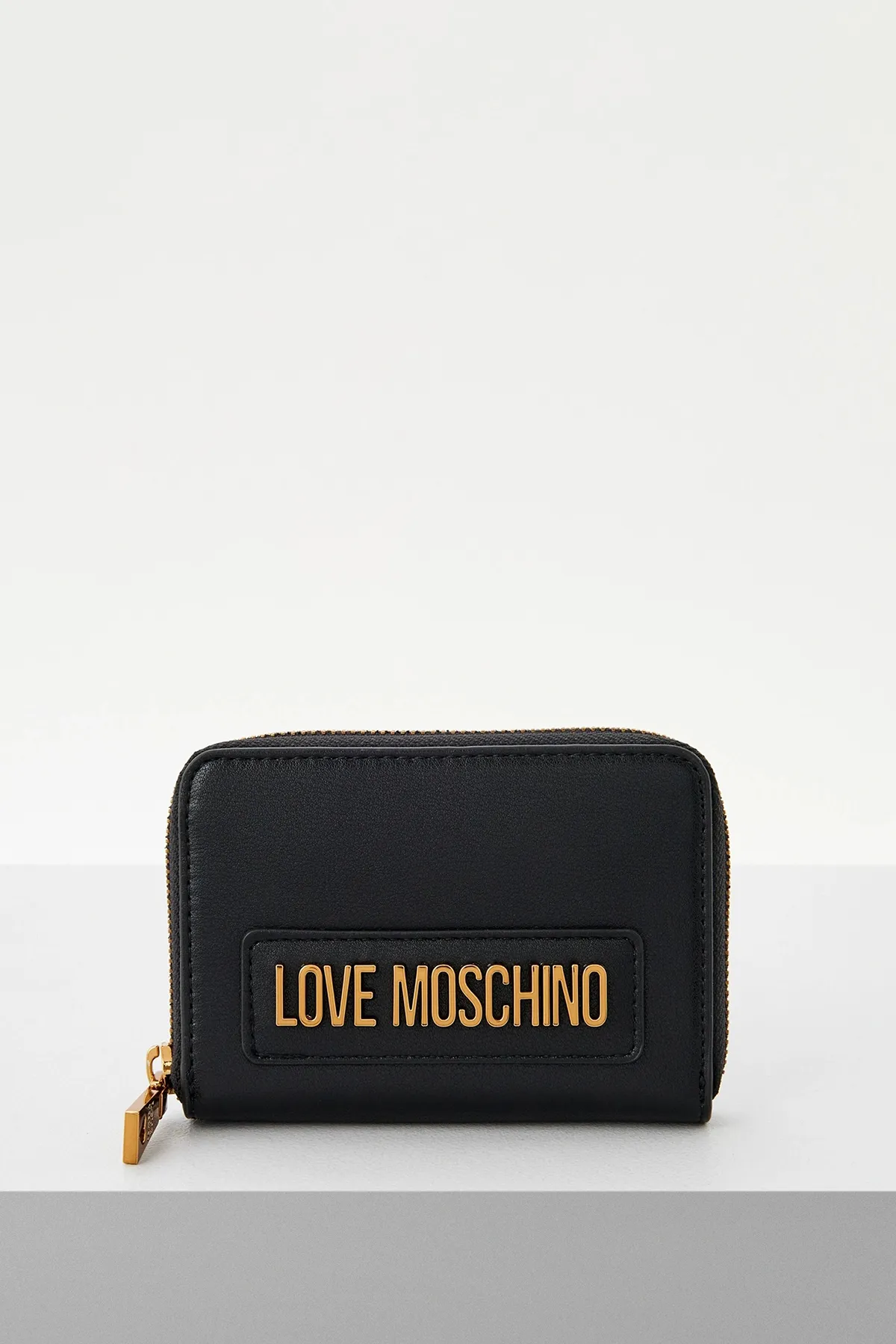 Love Moschino  Damen/Mädchen BLACK GALV.OTT.V. Geldbeutel