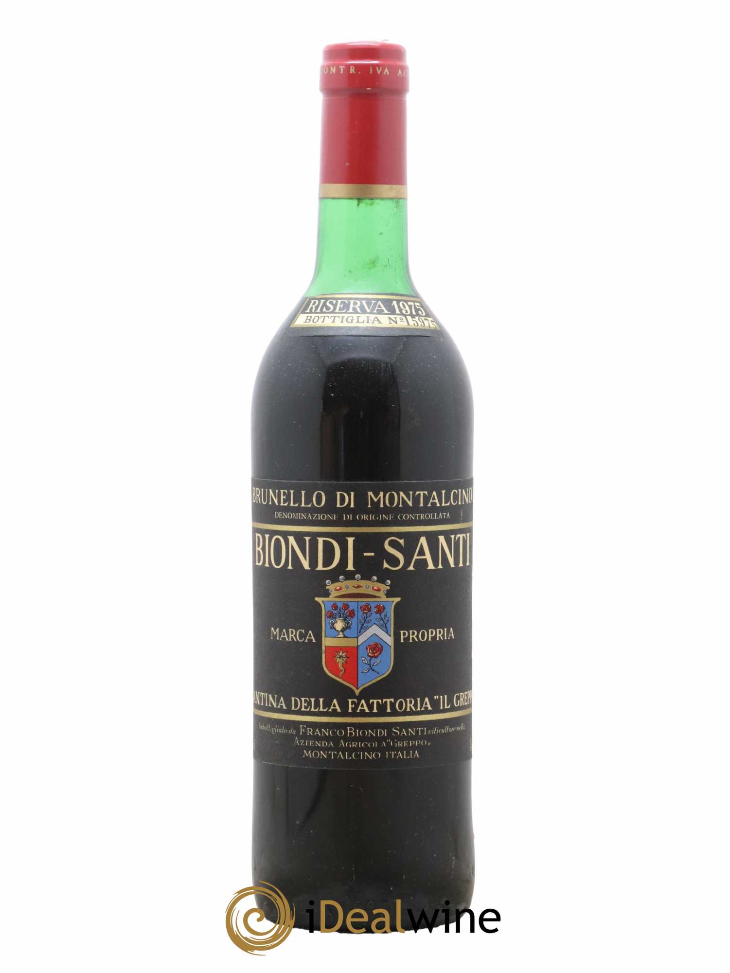 Brunello di Montalcino DOC Riserva Biondi-Santi Tenuta Greppo  1975 - Lot de 1 Bouteille