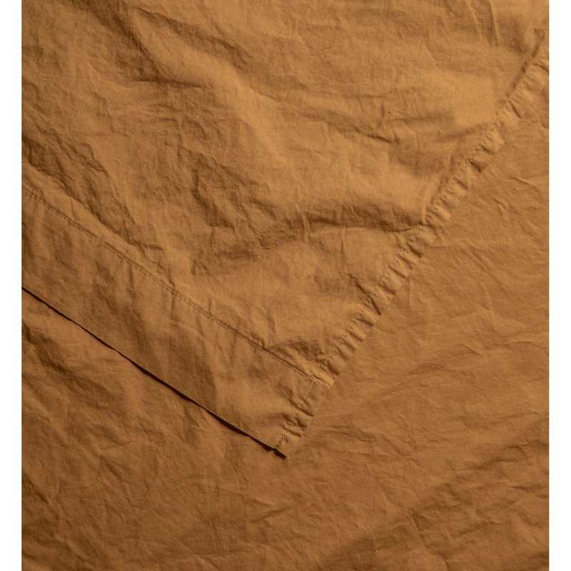 Drap plat 1 personne en Percale de Coton Bio lavé