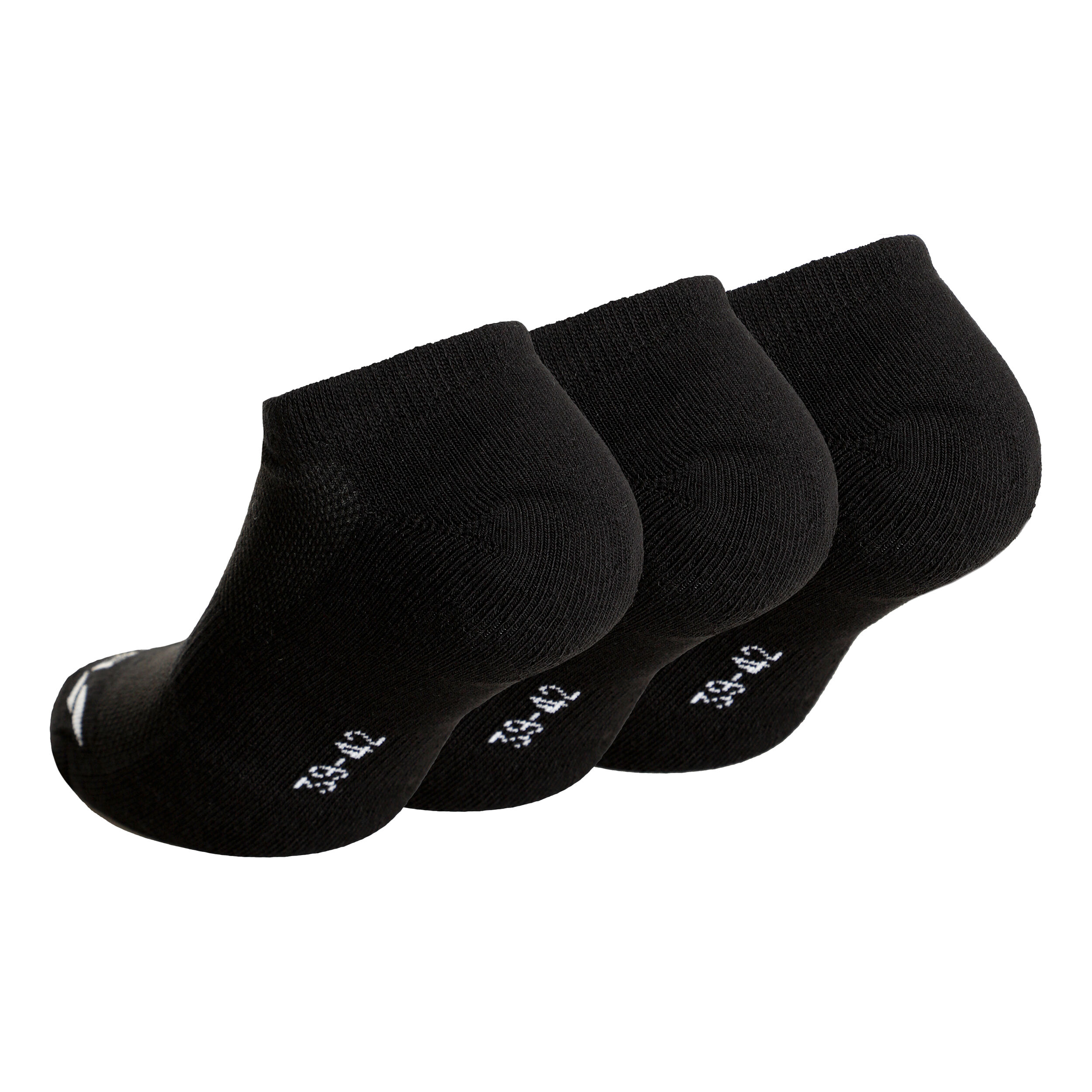 Invisible Tennissocken 3er Pack - Schwarz, Weiß