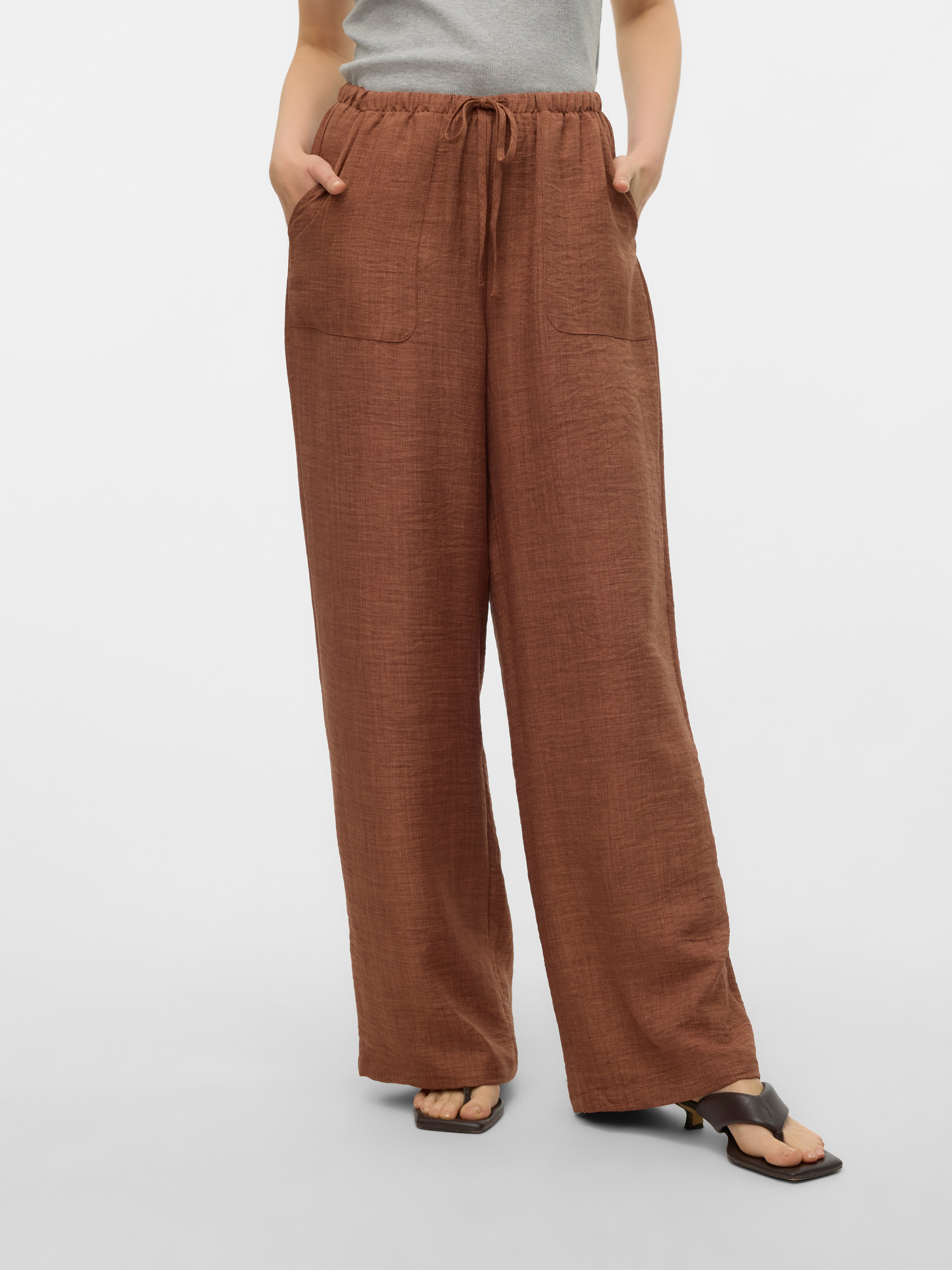 VMMELANEY Hohe Taille Hose