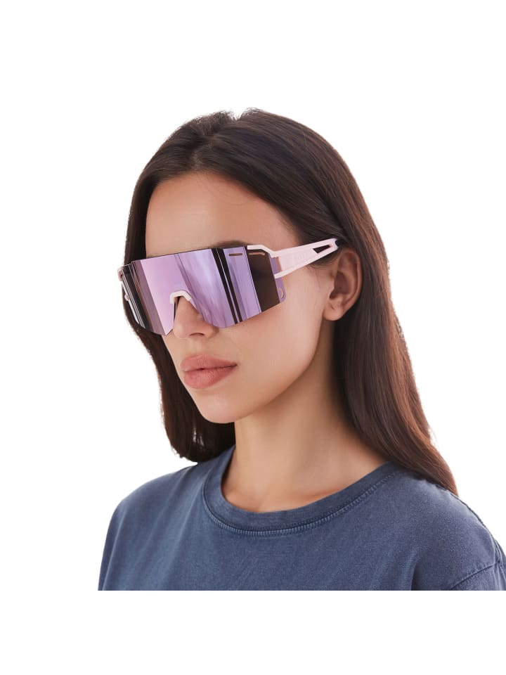 YEAZ SUNCRUISE Sport-Sonnenbrille Grün in pink / lila günstig kaufen onesize