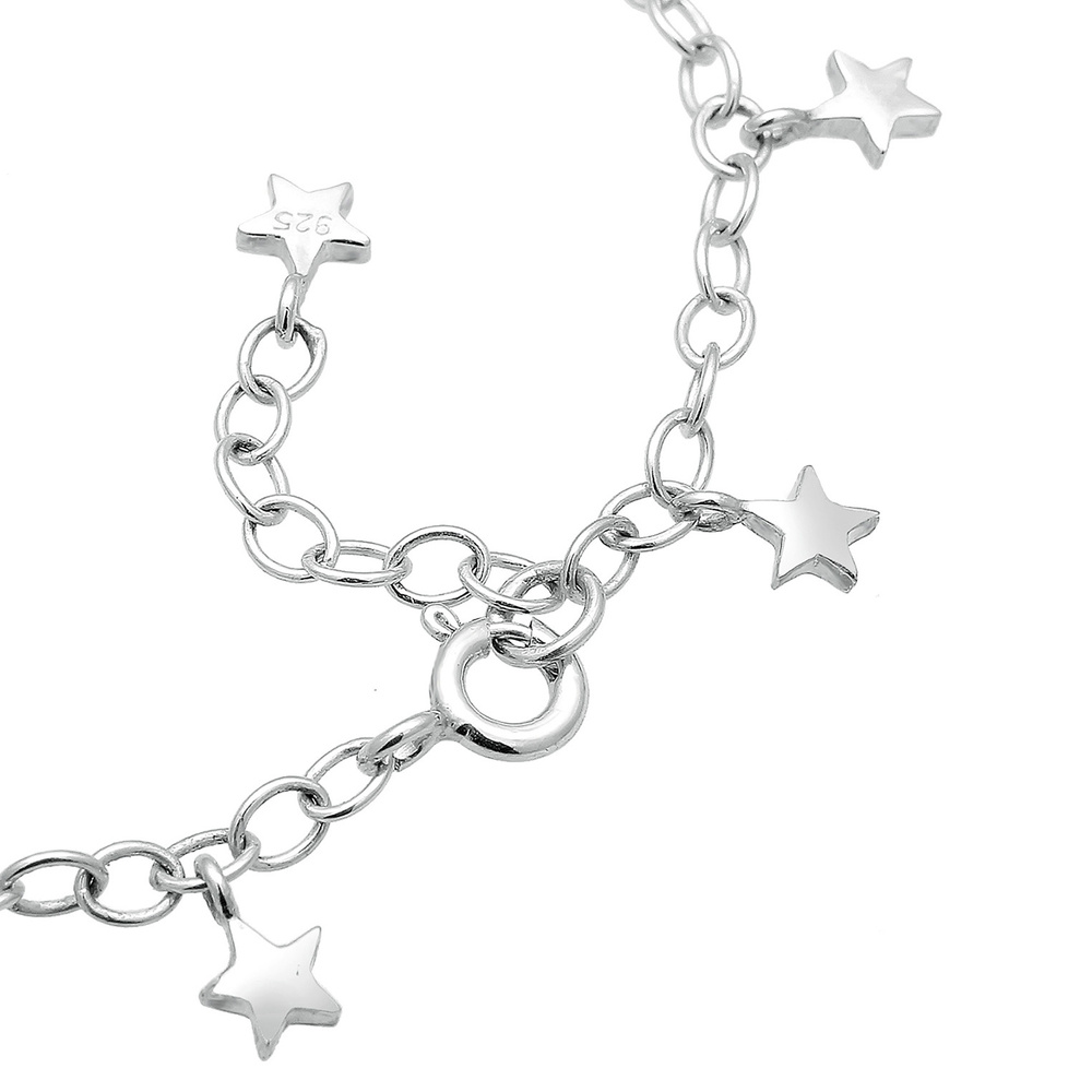 Elli Elli Bracelet Ankerkette Astro Stern Symbol Trend 925er Silber Bracelet