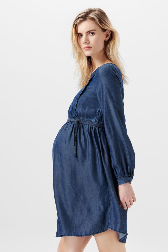 Kleid im Denim-Style mit Stillfunktion, TENCEL™
