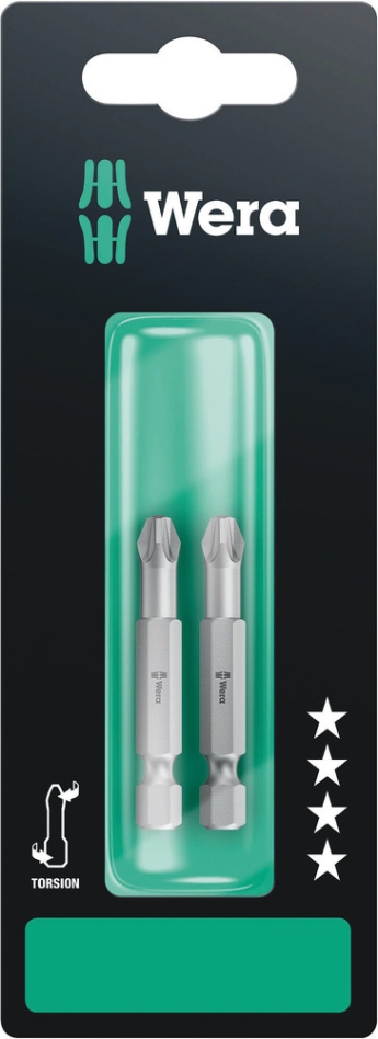 Wera 05134386001 855/4 TZ SB punte Pozidriv, PZ 3 x 50 mm, 2 pezzi