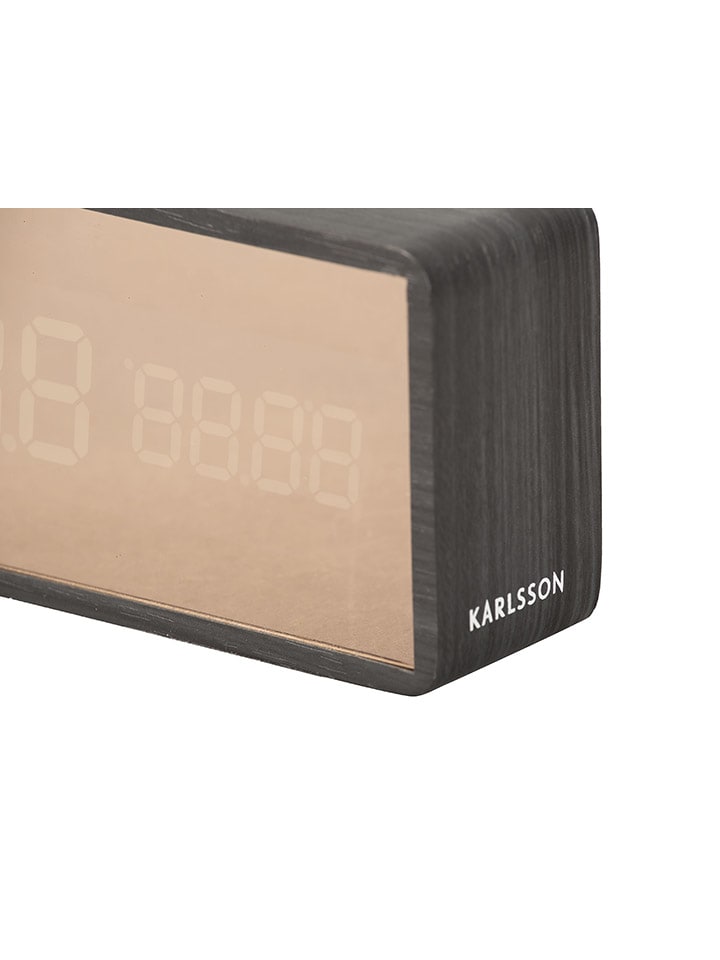 Present Time Wecker in Schwarz - (B)15 x (H)7 x (T)4,5 cm günstig kaufen onesize