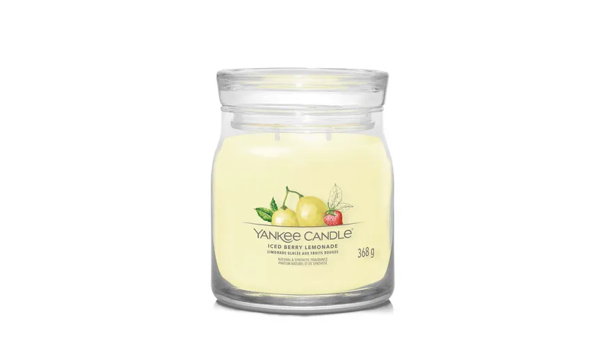 Yankee Candle Duftkerze Signature Medium Jar Iced Berry Lemonade Iced Berry Lemonade