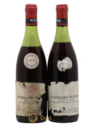 Pommard Rugiens Tête de Cuvée Félix Clerget 1972 - Lot de 2 Bouteilles